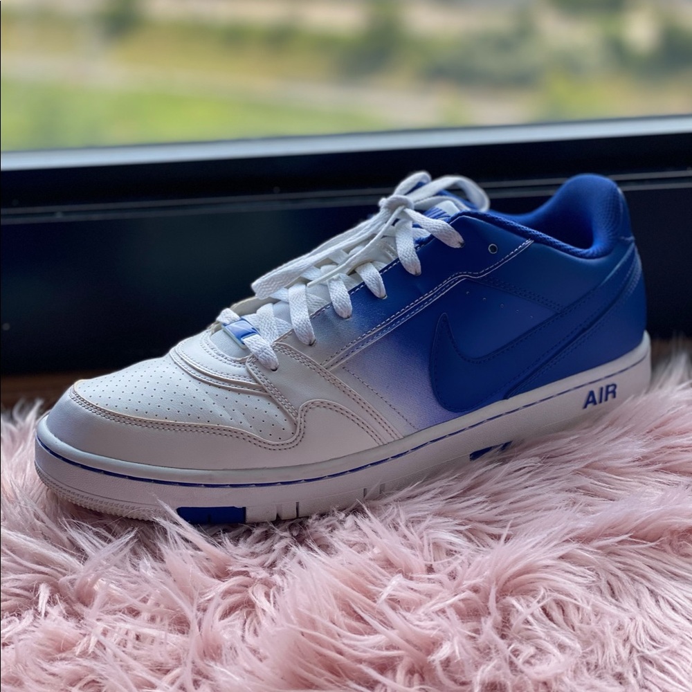 Blue and White AF1's